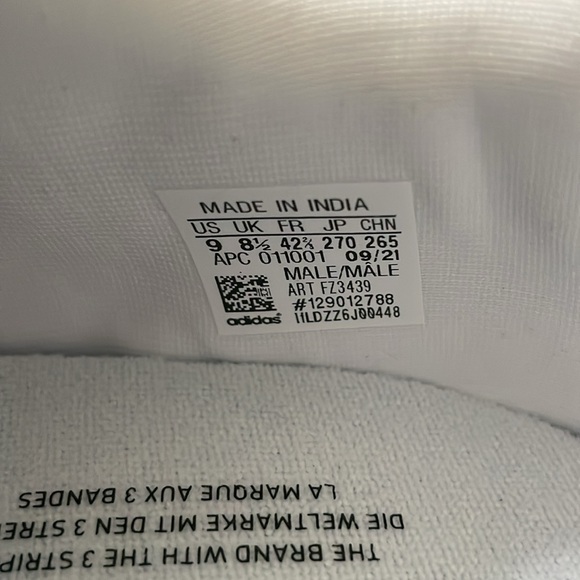 Adidas White Multix Men’s 9 - Picture 5 of 5